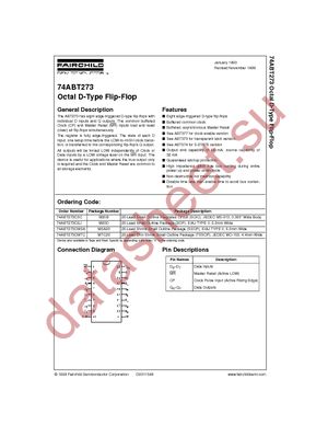 74ABT273CMTCX datasheet  